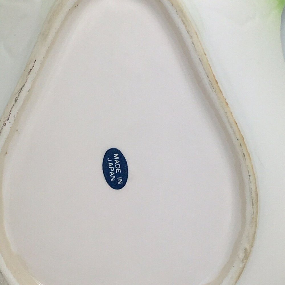 Celery Shaped Ceramic Dish Vintage Japan Vegetable Bok Choy Bowl Decor Display - Picture 3 of 12